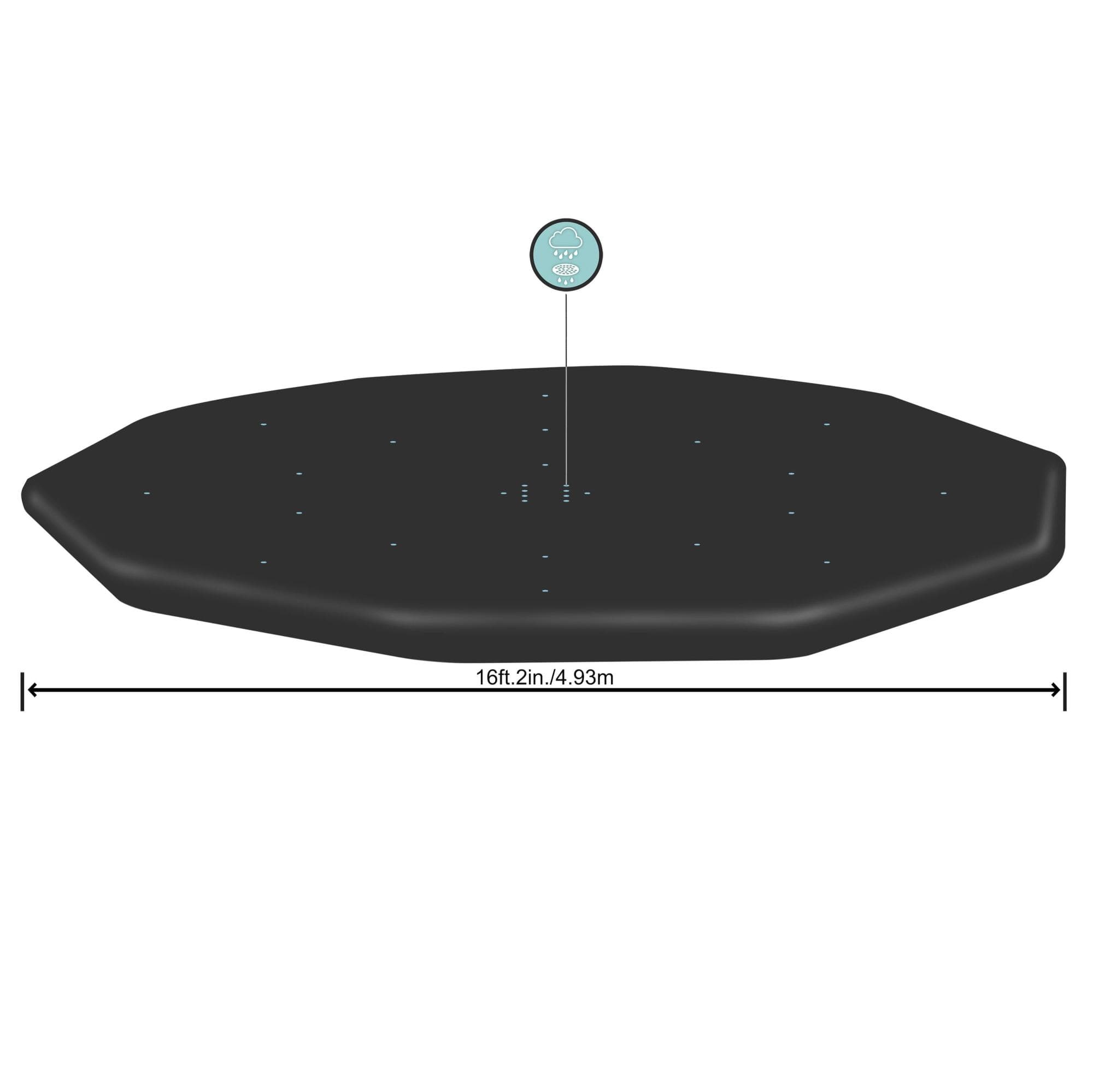 Copertura per piscina rotonda da 488 e 457 cm