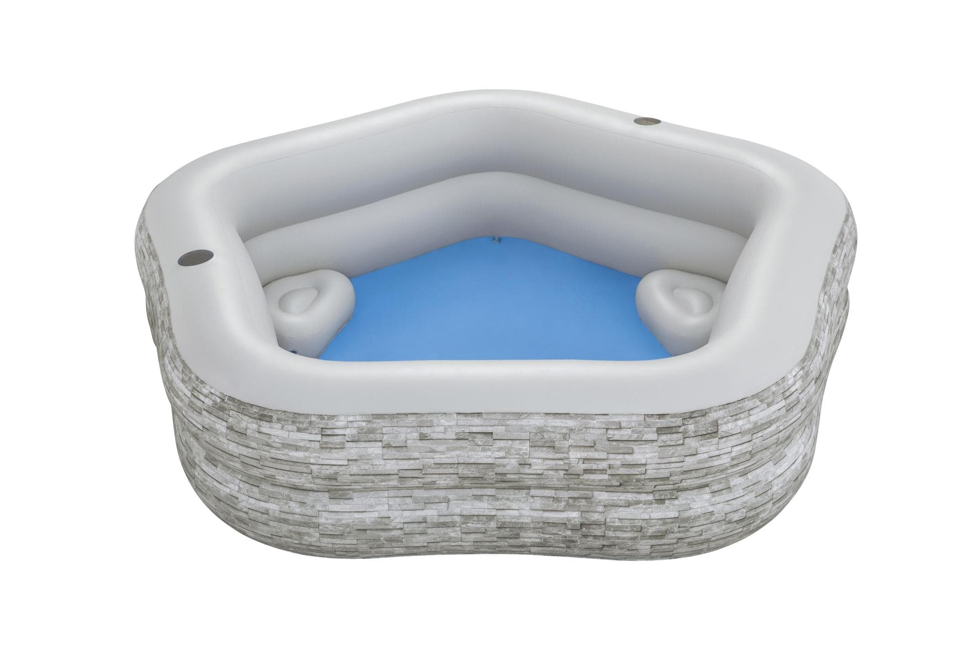 Piscina gonfiabile TruPrint effetto pietra da 213x206x53 cm