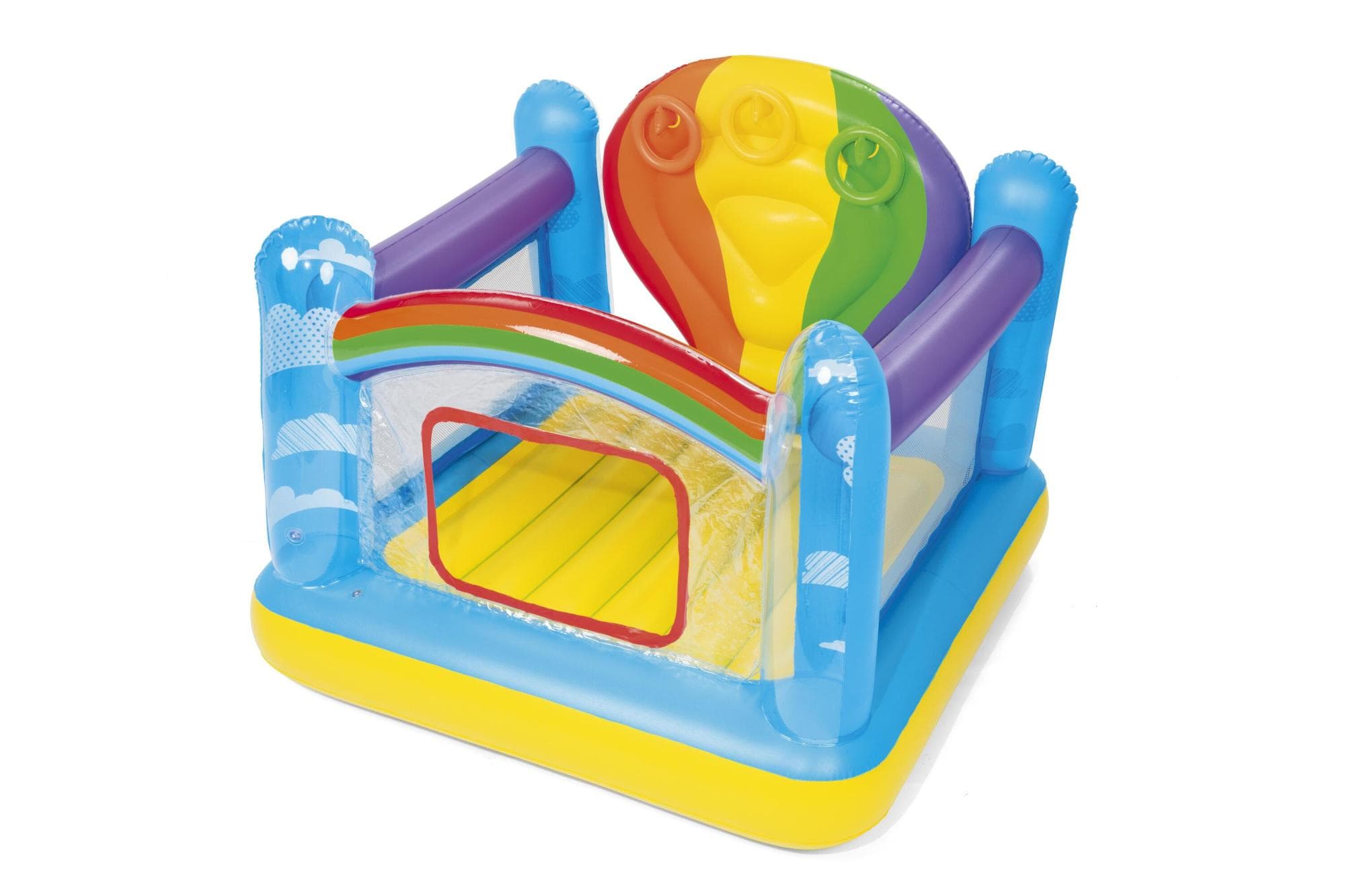 Castello gonfiabile con mongolfiera