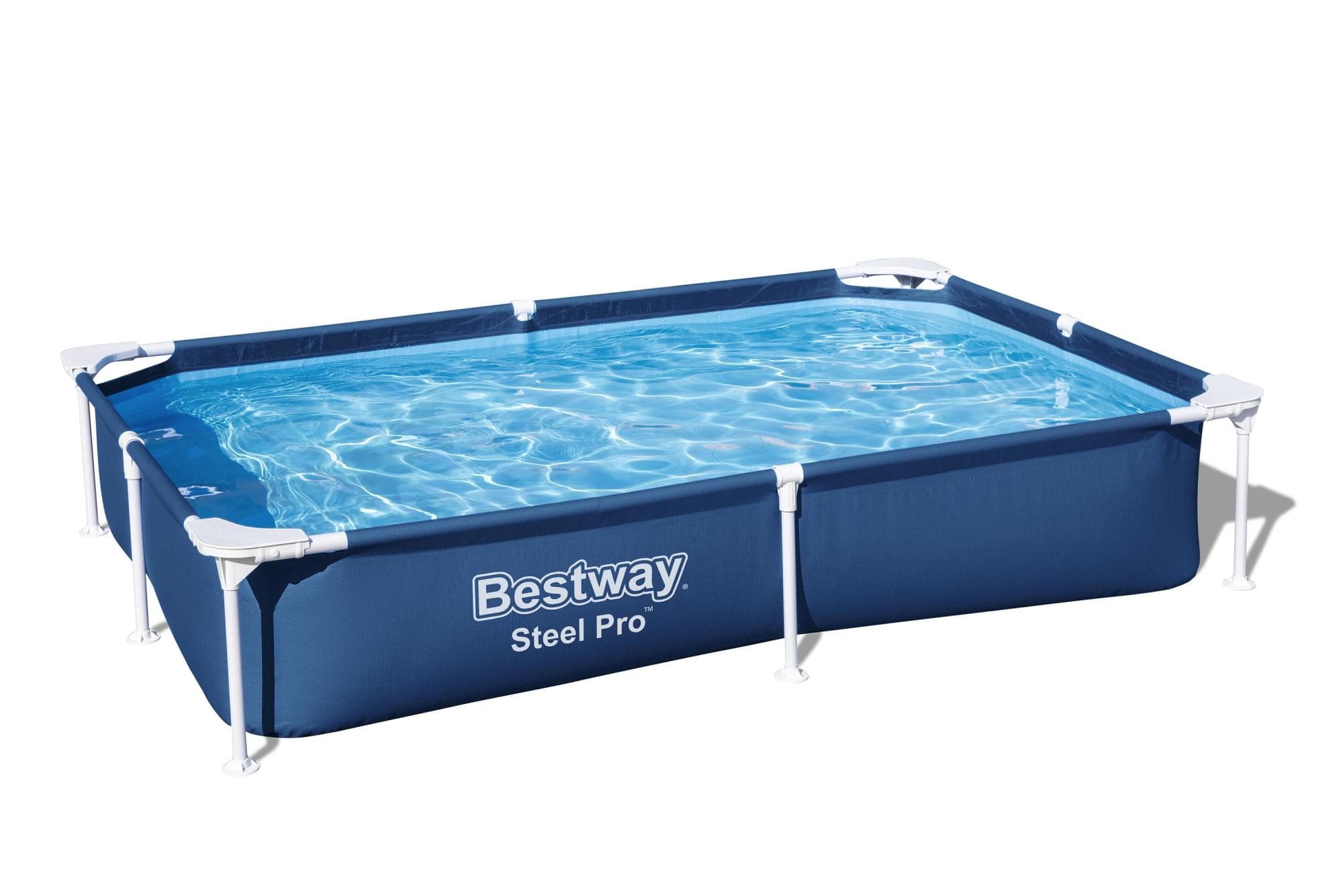 Piscina blu scuro da 221x150x43 cm
