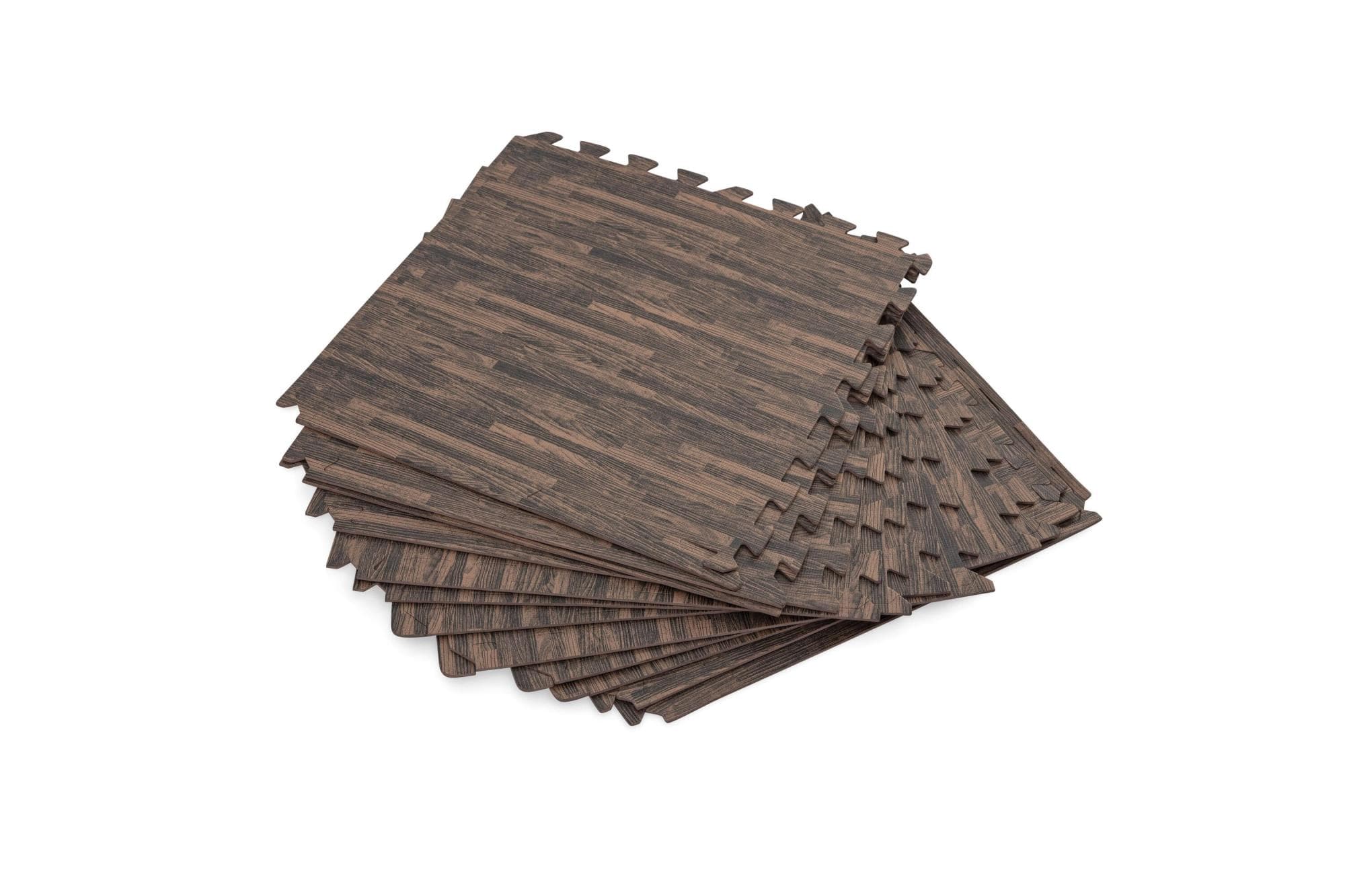 Tappeto sotto piscina componibile e decorativo effetto legno