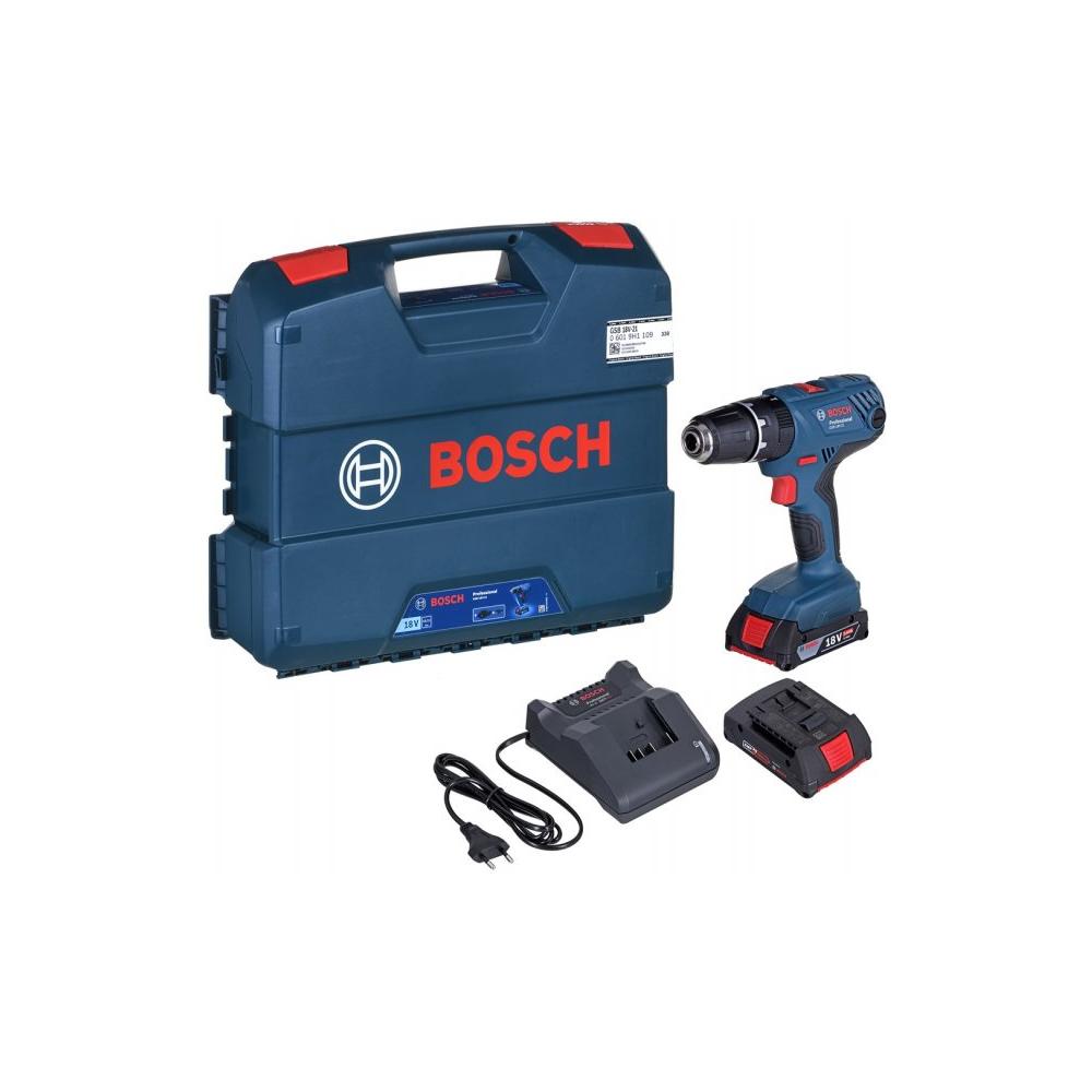Trapano battente-avvitatore GSB 18V-21 Professional con 2 Batterie 2.0 Ah 06019H1109 BOSCH