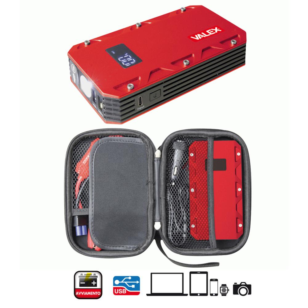 Avviatore multifunzione al Litio Power Bank POLARIS 10000 1851304 VALEX