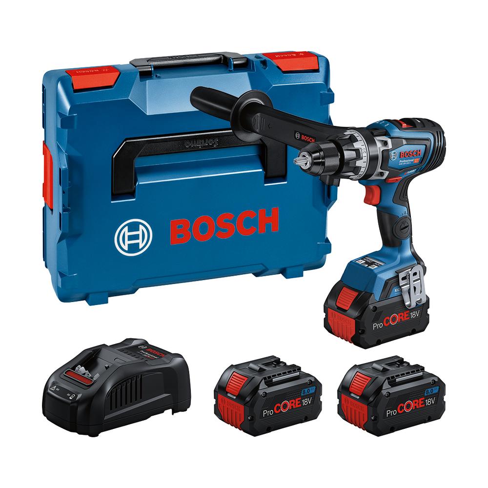 Trapano battente-avvitatore GSB 18V-150 C con 3 Batterie ProCORE 18V 8.0 Ah 0615A5002Y Professional BOSCH