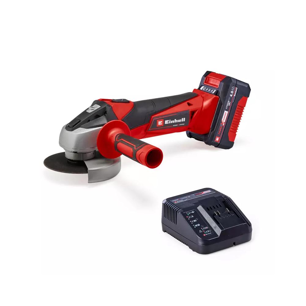 Smerigliatrice angolare a batteria PXC con batteria 4 Ah TC-AG18/115LI 4431133 EINHELL